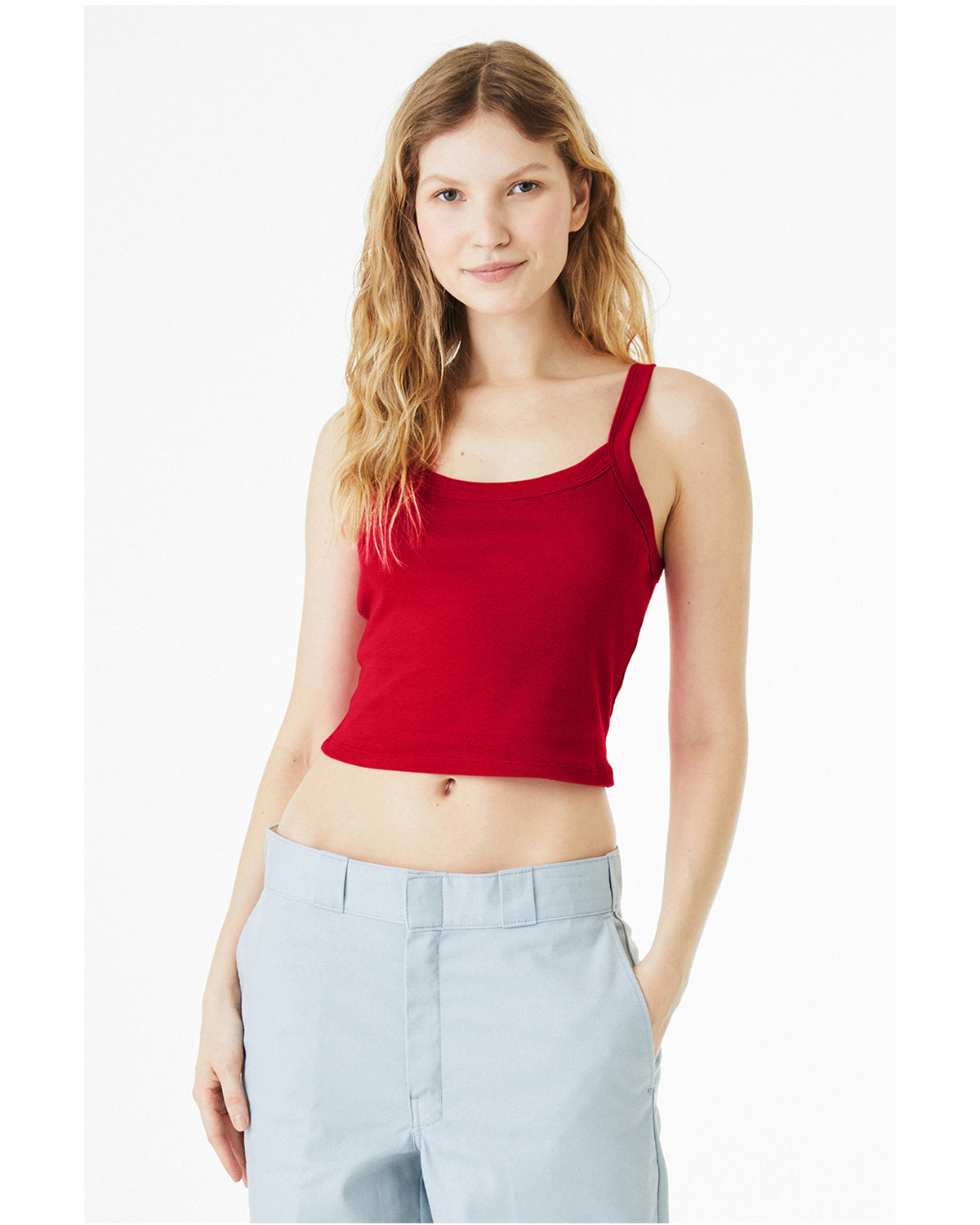 Ladies' Micro Ribbed Scoop Tank