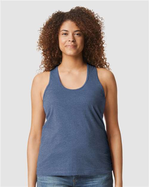 11670 Softstyle® Women’s CVC Racerback Tank Top
