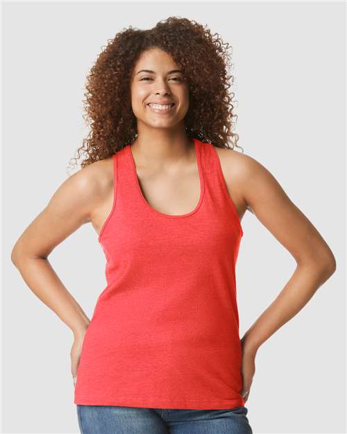 11670 Softstyle® Women’s CVC Racerback Tank Top