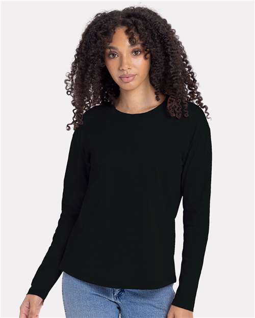 11740 Women's Cotton Relaxed Long Sleeve T-Shirt