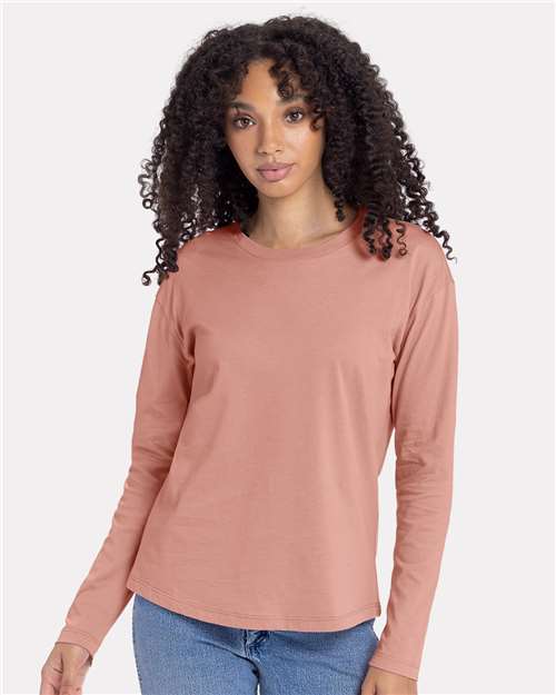 11740 Women's Cotton Relaxed Long Sleeve T-Shirt