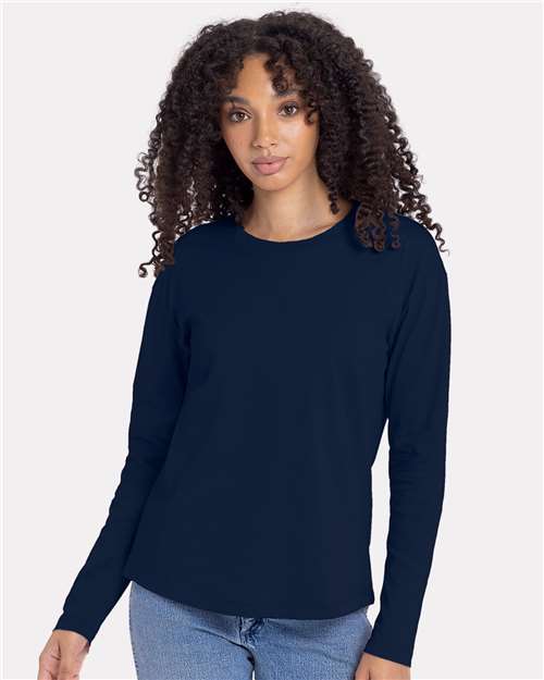 11740 Women's Cotton Relaxed Long Sleeve T-Shirt