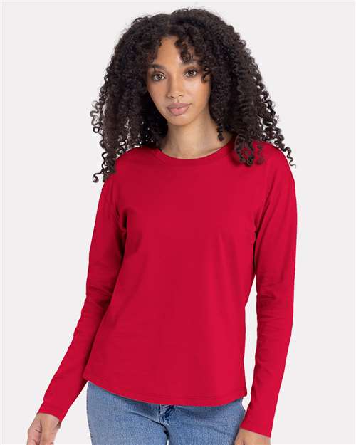 11740 Women's Cotton Relaxed Long Sleeve T-Shirt