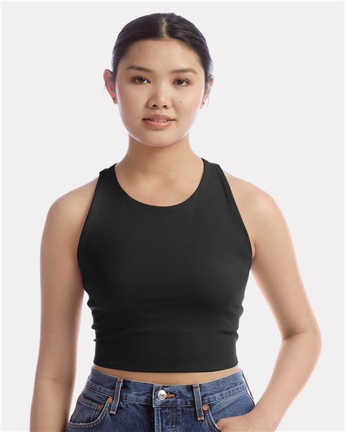 11246 Women's Crop Racerback Tank Top