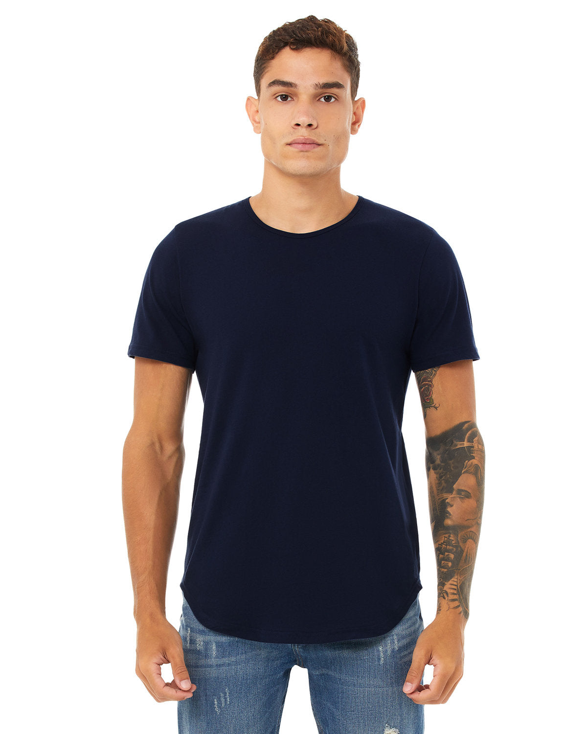 FWD Fashion Men's Curved Hem Short Sleeve T-Shirt