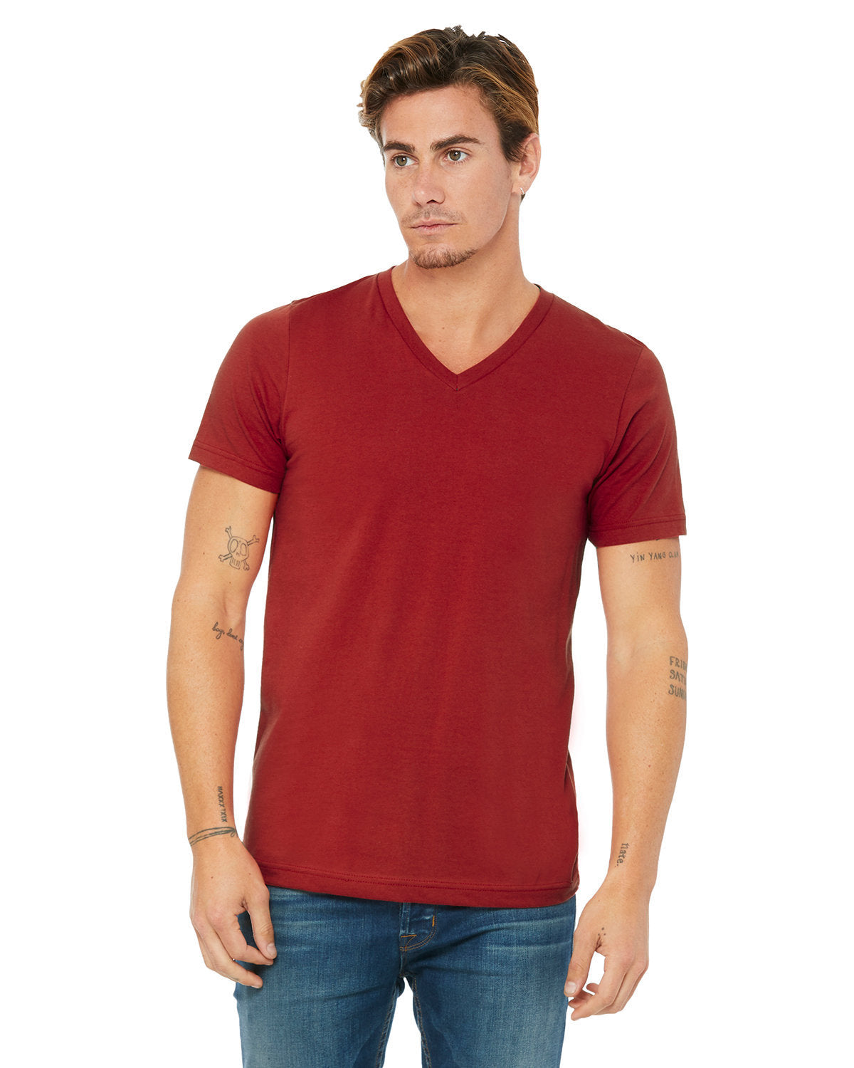 Unisex Jersey Short-Sleeve V-Neck T-Shirt