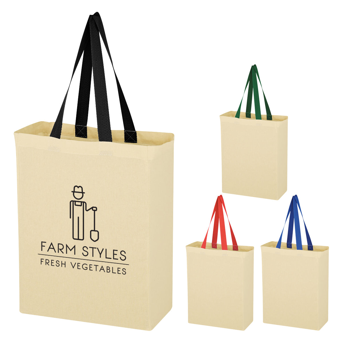 Natural Cotton Canvas Tote Bag (3208)