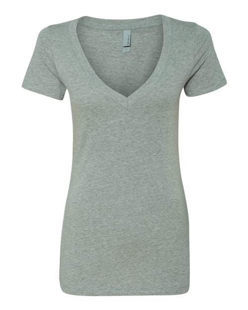 3238 Women’s CVC Deep V-Neck T-Shirt