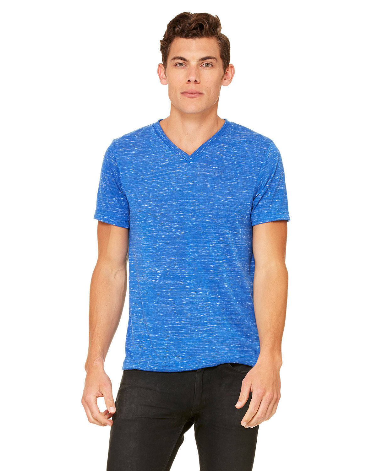 Unisex Textured Jersey V-Neck T-Shirt