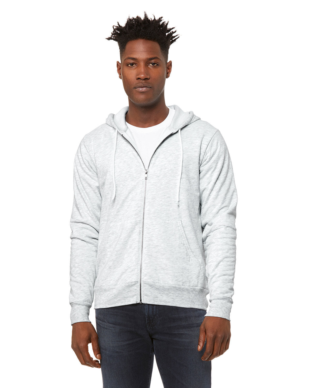 Unisex Sponge Fleece Full-Zip Hooded Sweatshirt