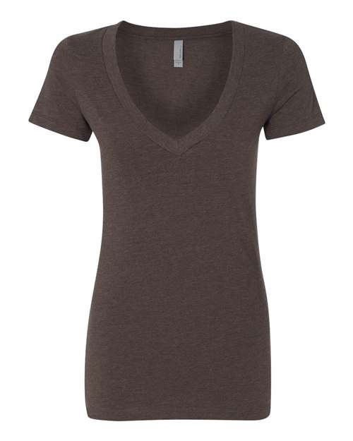 3238 Women’s CVC Deep V-Neck T-Shirt