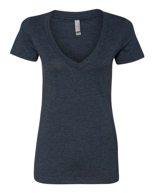 3238 Women’s CVC Deep V-Neck T-Shirt