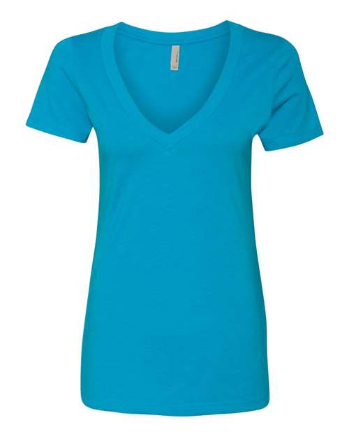 3238 Women’s CVC Deep V-Neck T-Shirt