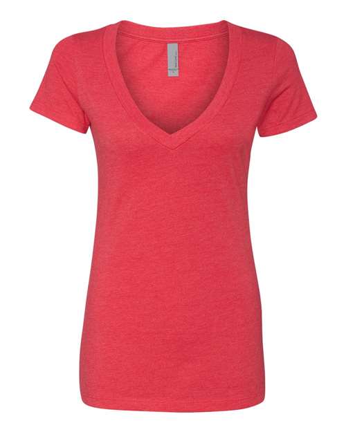 3238 Women’s CVC Deep V-Neck T-Shirt