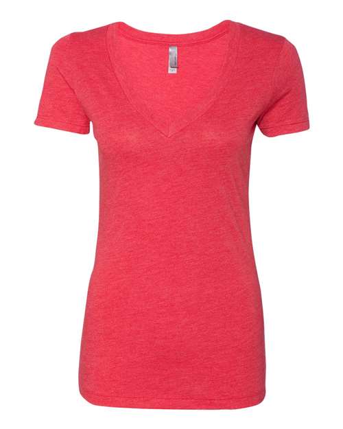 3241 Women’s Triblend Deep V-Neck T-Shirt