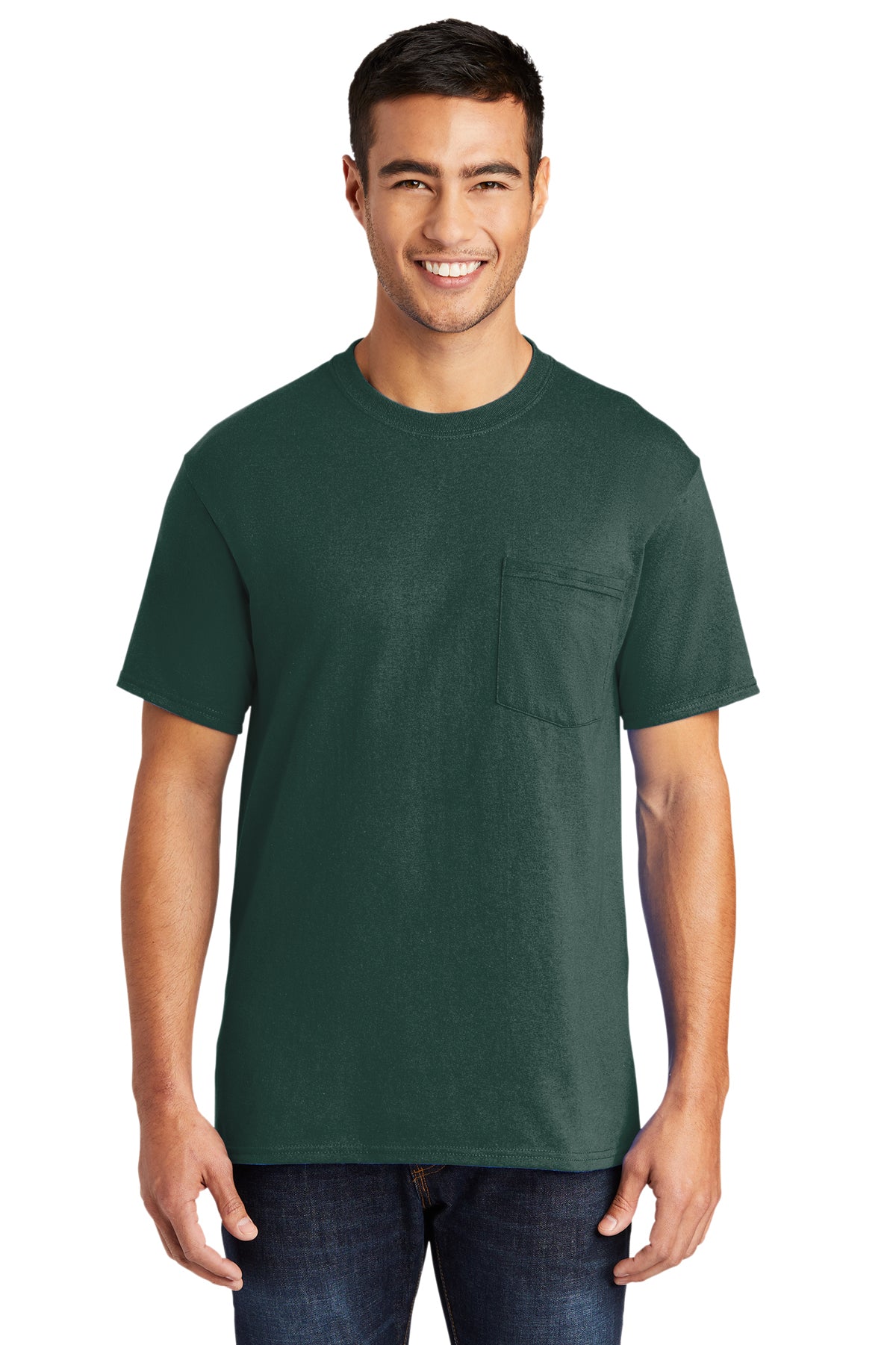 MA-18P-210527-127 - Port & Company - Tall Core Blend Pocket Tee (PC55PT)