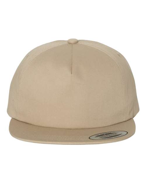 5766 Lightly-Structured Five-Panel Snapback Cap