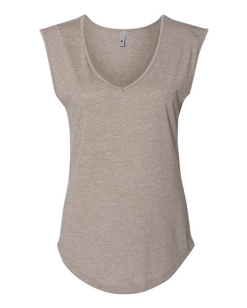 6318 Women's Festival Sleeveless Deep V-Neck T-Shirt