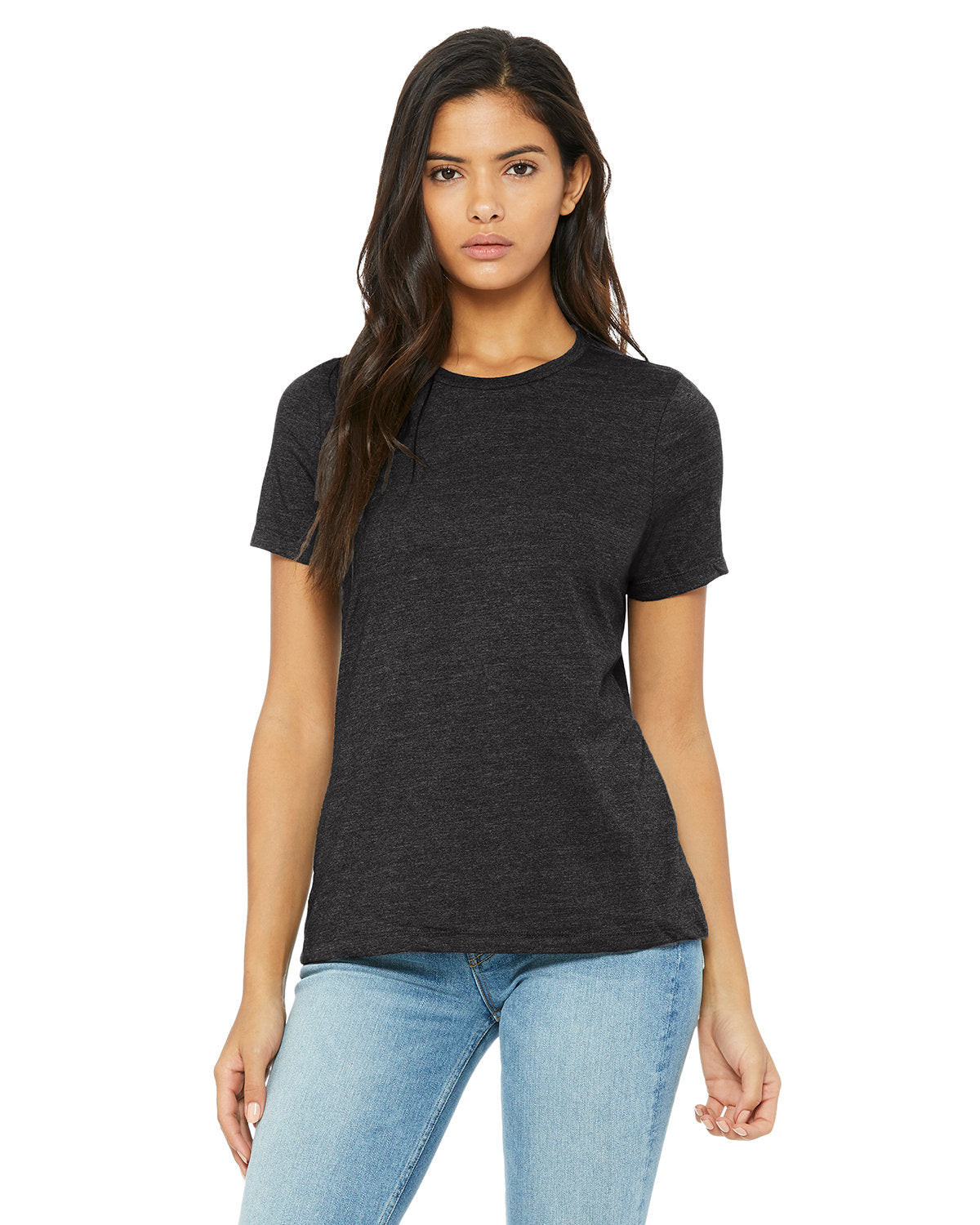 Ladies' Relaxed Heather CVC Short-Sleeve T-Shirt