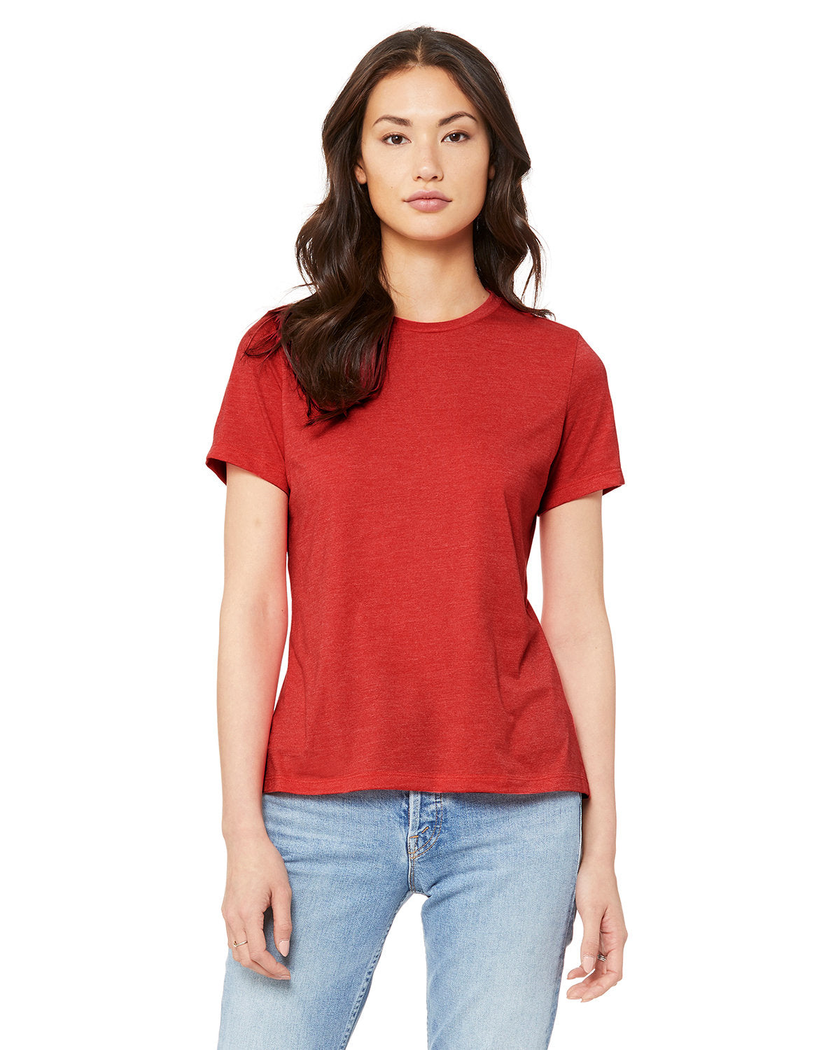 Ladies' Relaxed Heather CVC Short-Sleeve T-Shirt