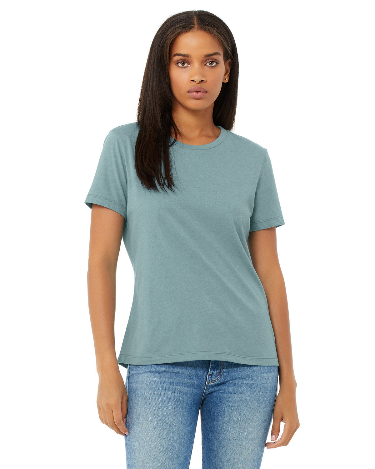 Ladies' Relaxed Heather CVC Short-Sleeve T-Shirt