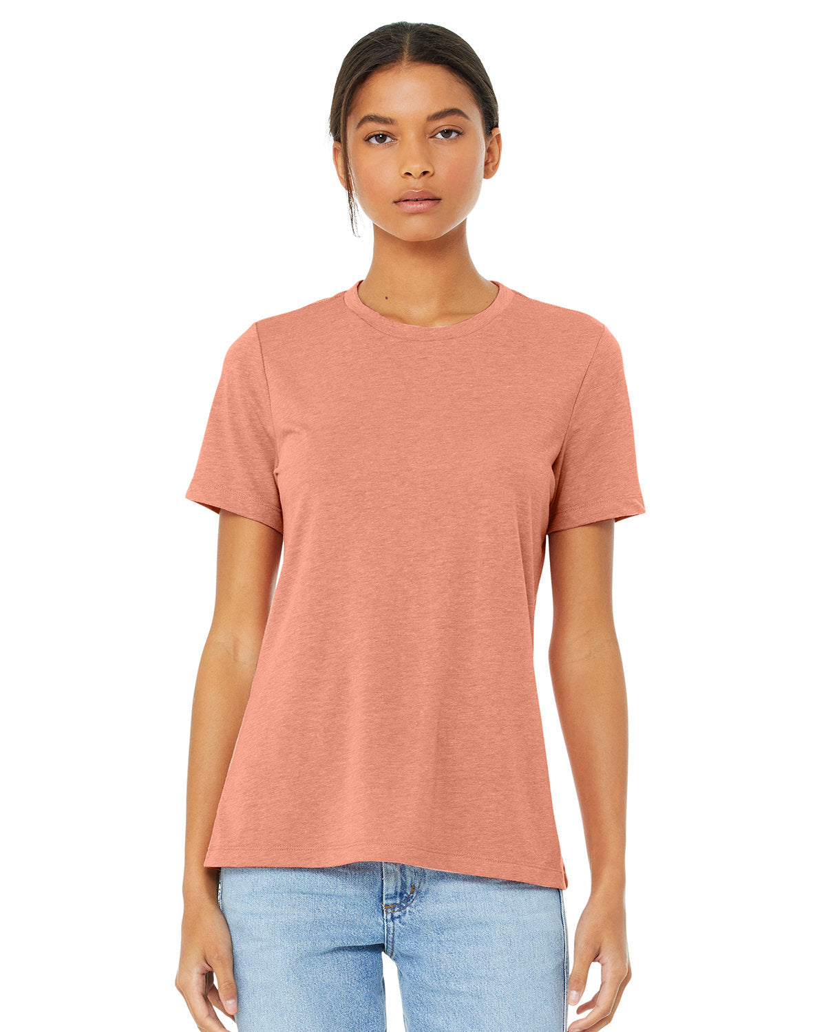 Ladies' Relaxed Heather CVC Short-Sleeve T-Shirt
