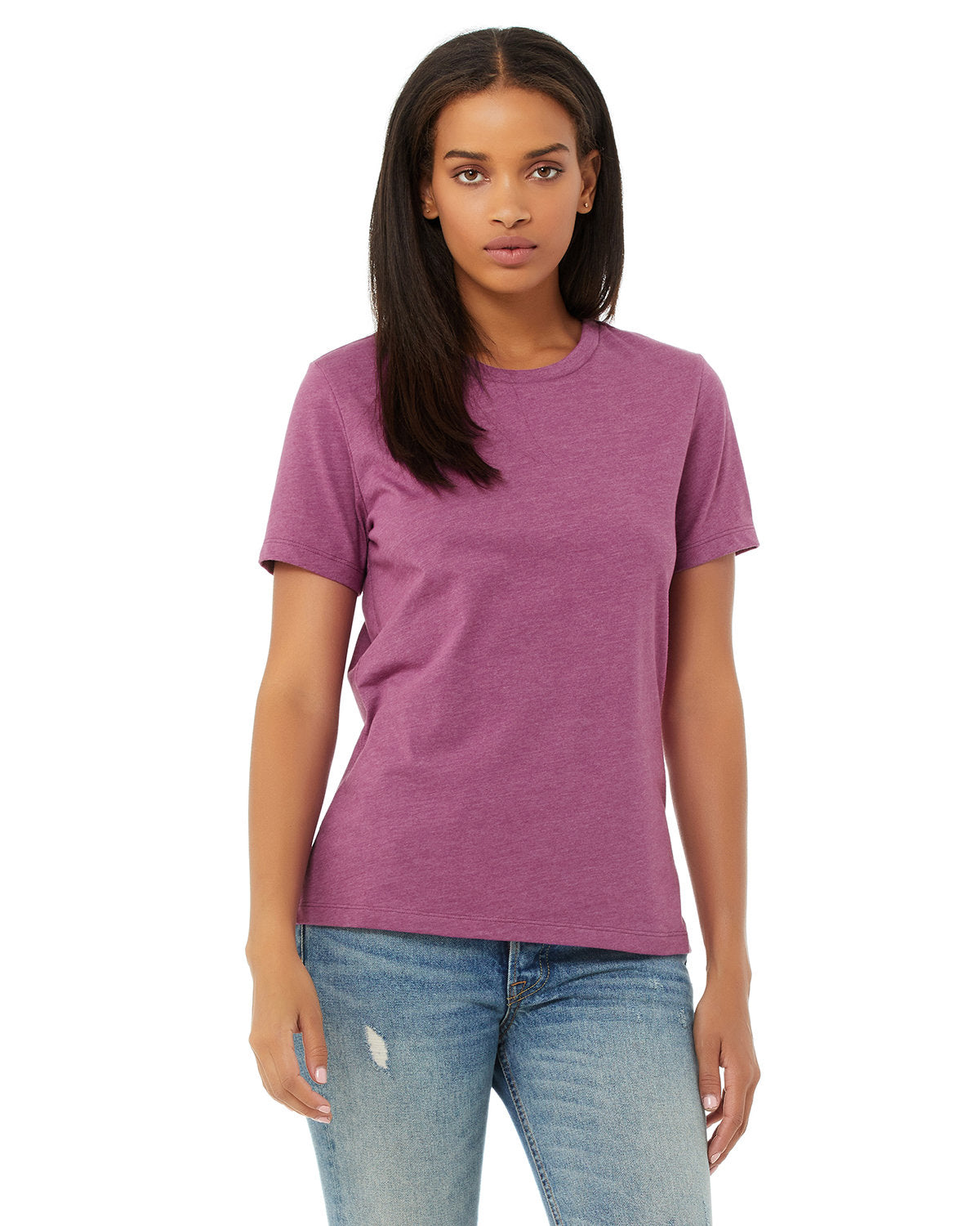 Ladies' Relaxed Heather CVC Short-Sleeve T-Shirt