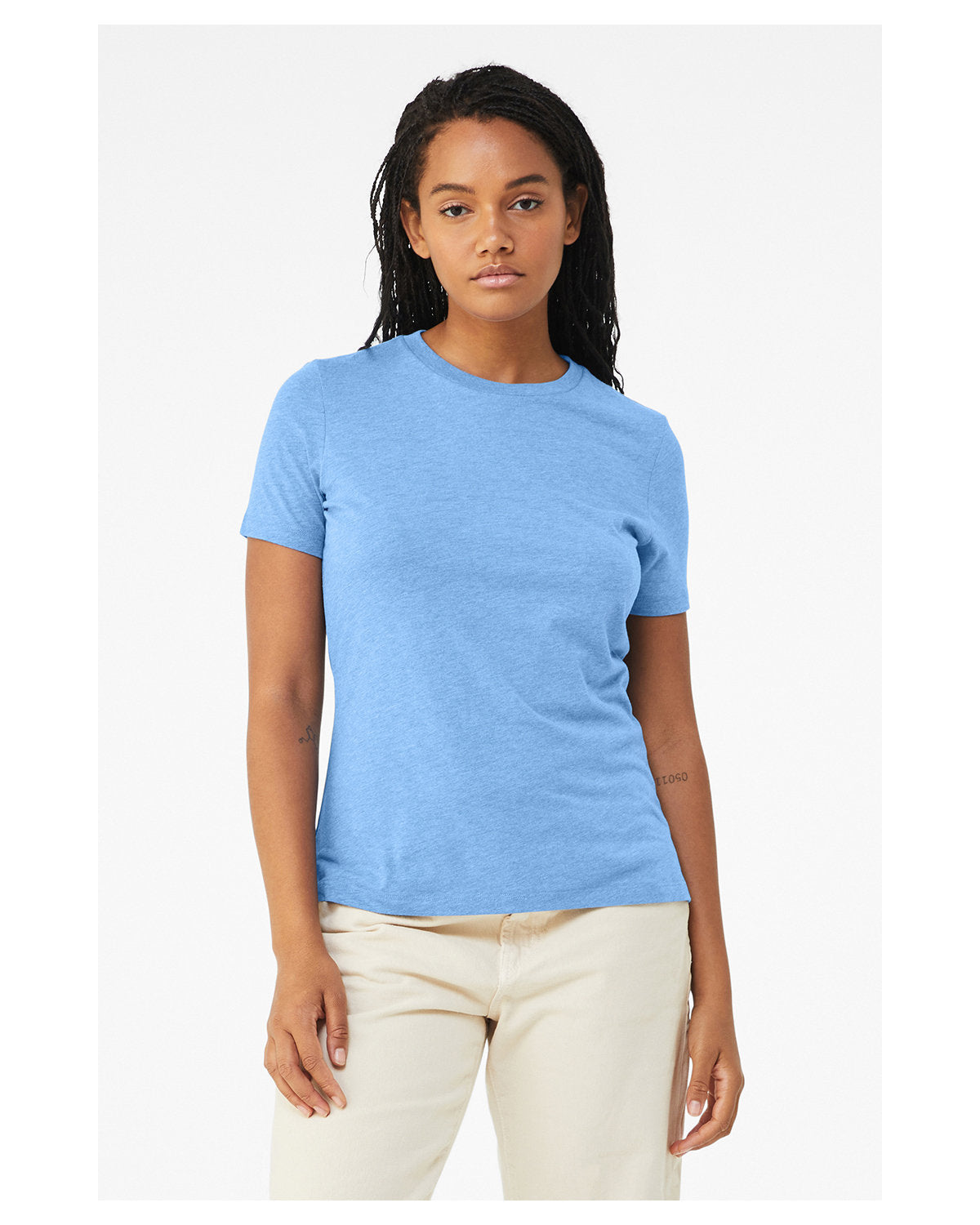 Ladies' Relaxed Heather CVC Short-Sleeve T-Shirt