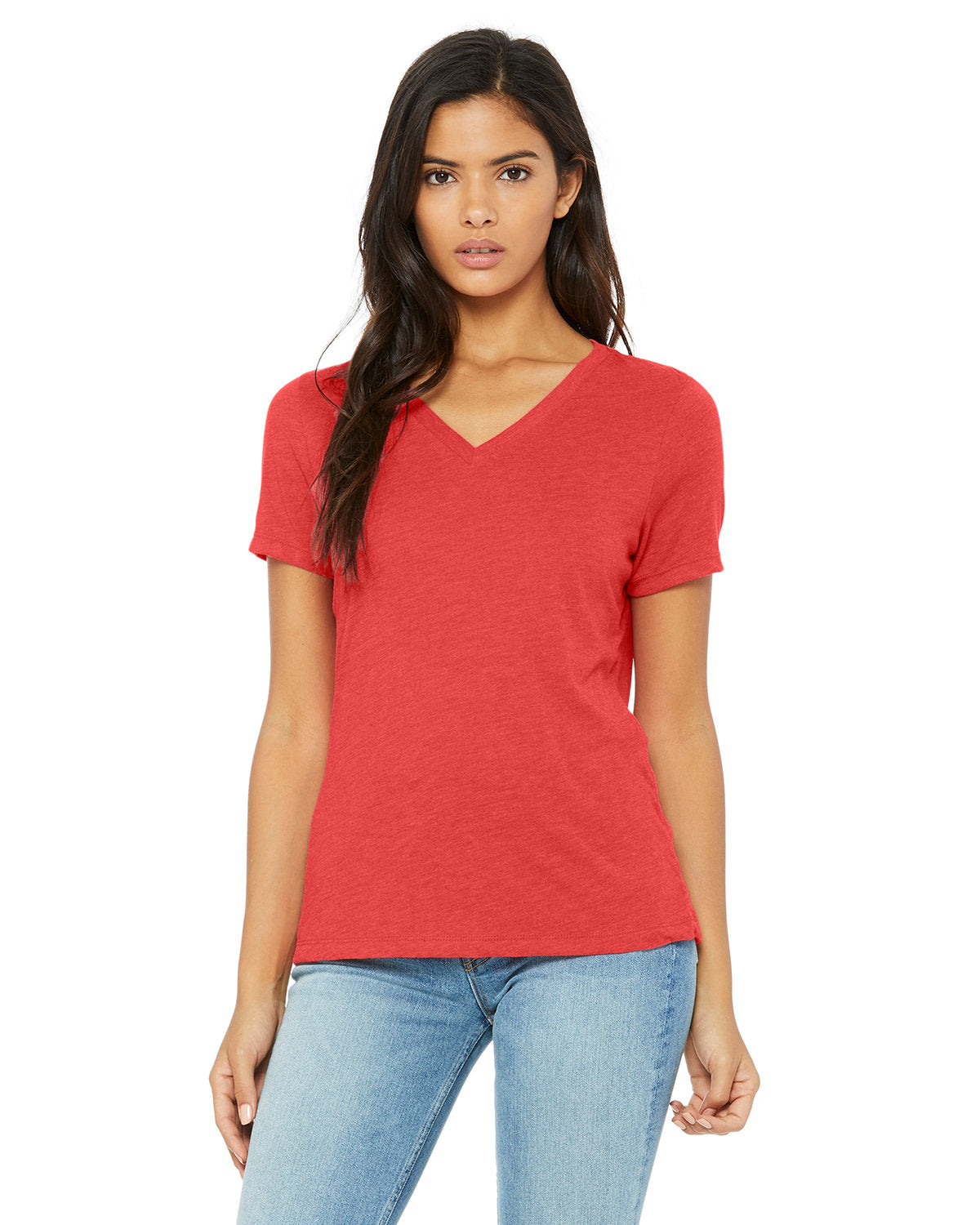 Ladies' Relaxed Triblend V-Neck T-Shirt