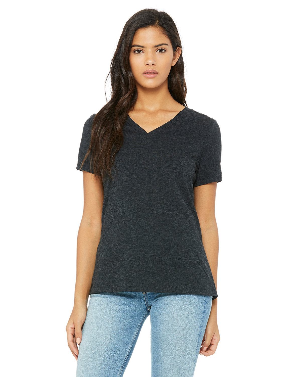 Ladies' Relaxed Triblend V-Neck T-Shirt