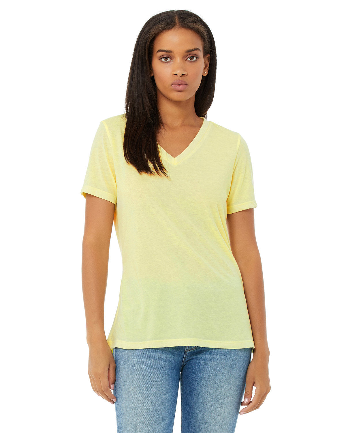 Ladies' Relaxed Triblend V-Neck T-Shirt