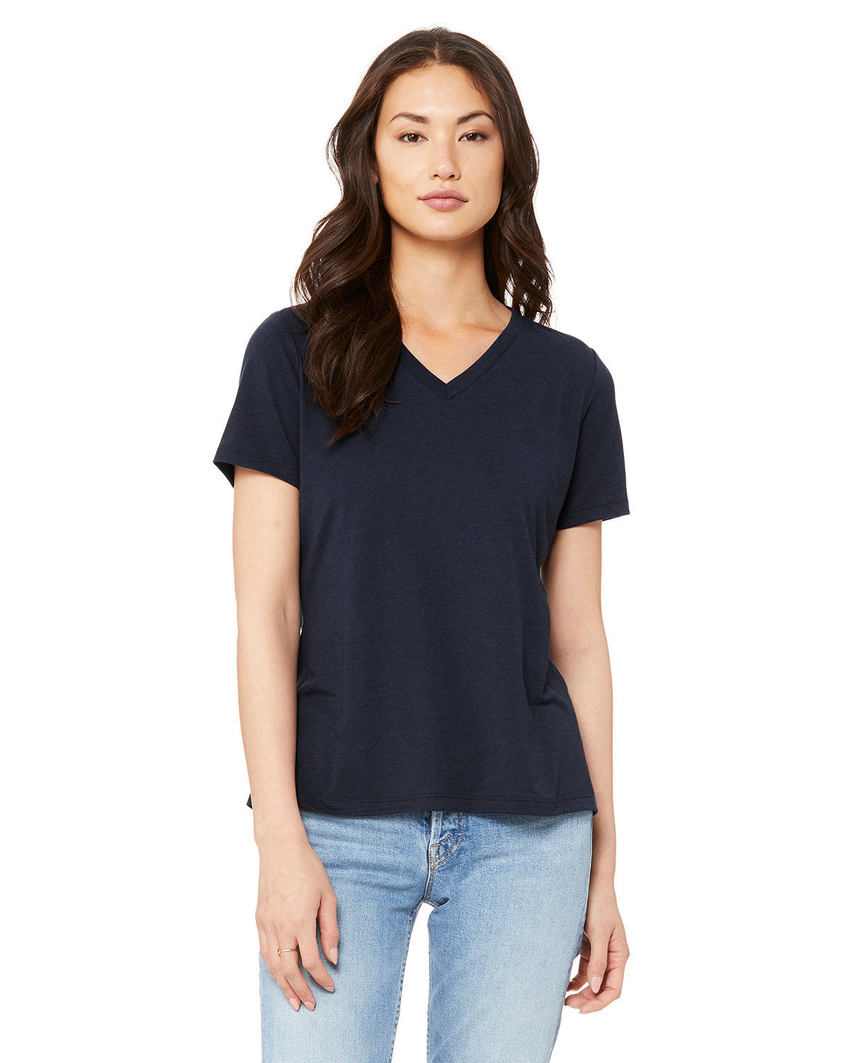 Ladies' Relaxed Triblend V-Neck T-Shirt
