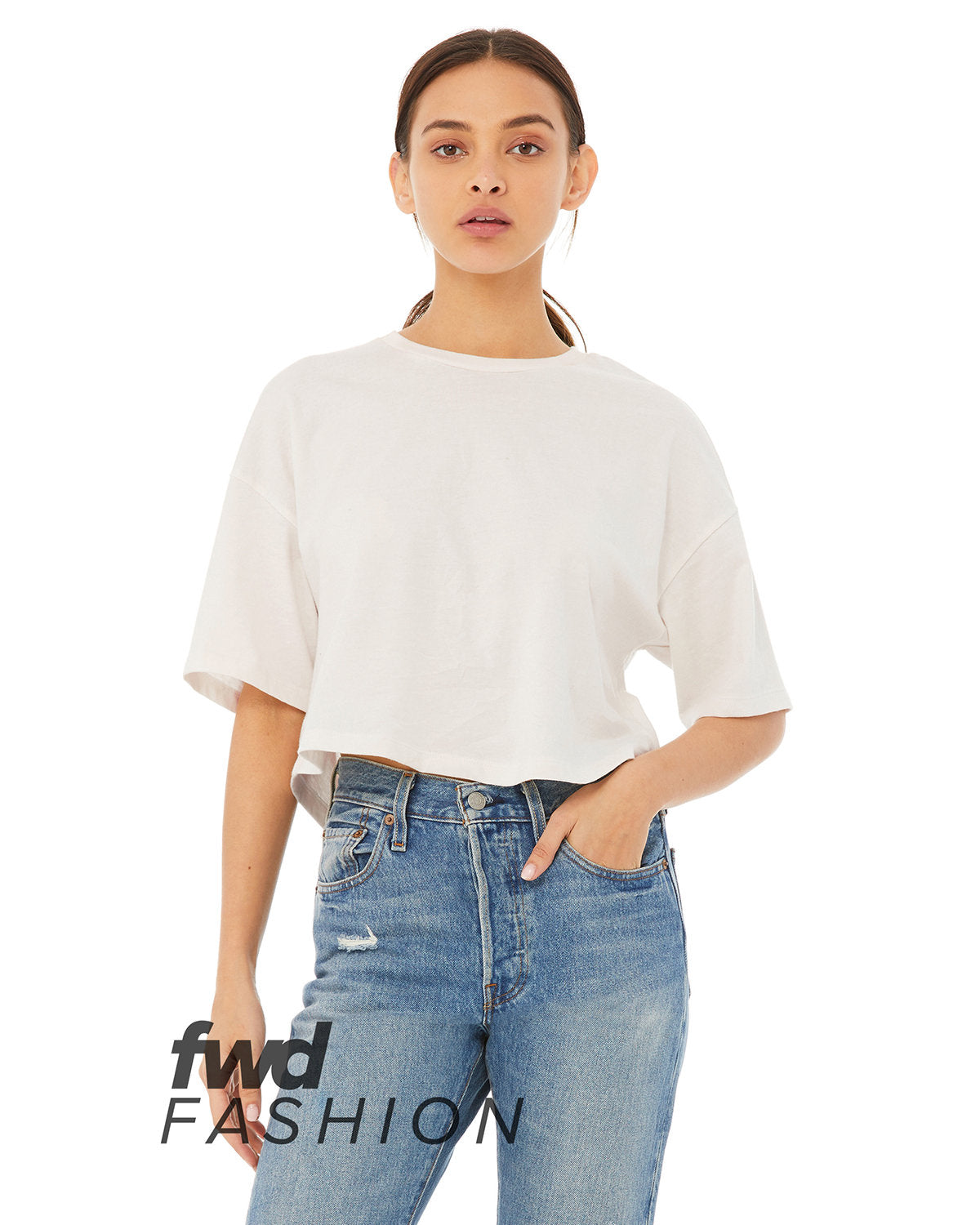 FWD Fashion Ladies' Jersey Cropped T-Shirt
