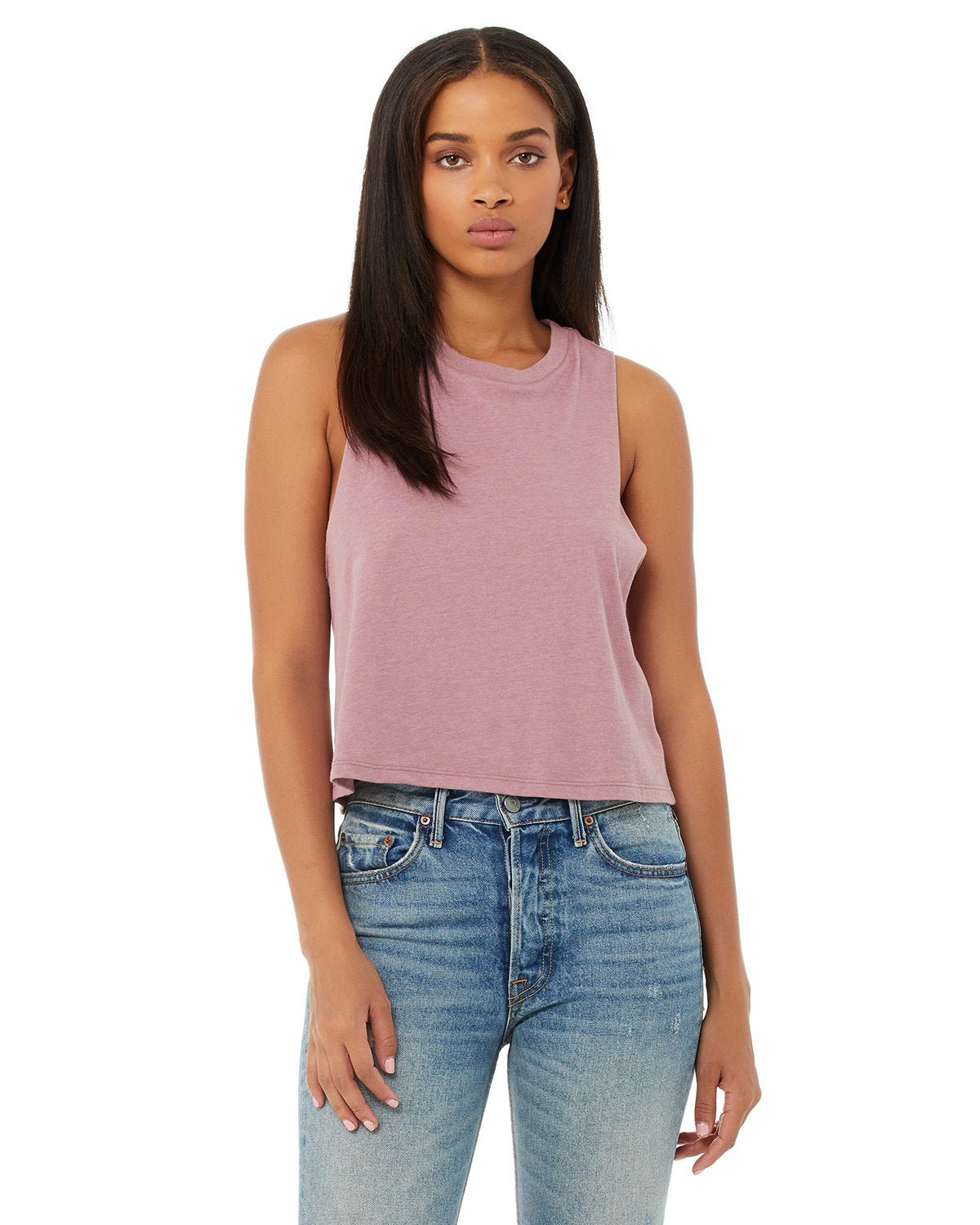 Ladies' Racerback Cropped Tank