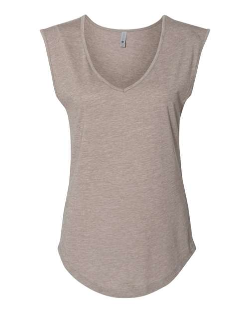 6318 Women's Festival Sleeveless Deep V-Neck T-Shirt