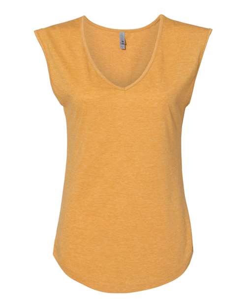6318 Women's Festival Sleeveless Deep V-Neck T-Shirt
