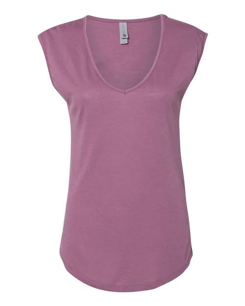 6318 Women's Festival Sleeveless Deep V-Neck T-Shirt