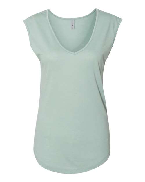 6318 Women's Festival Sleeveless Deep V-Neck T-Shirt