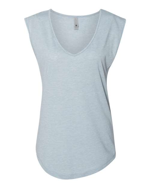 6318 Women's Festival Sleeveless Deep V-Neck T-Shirt