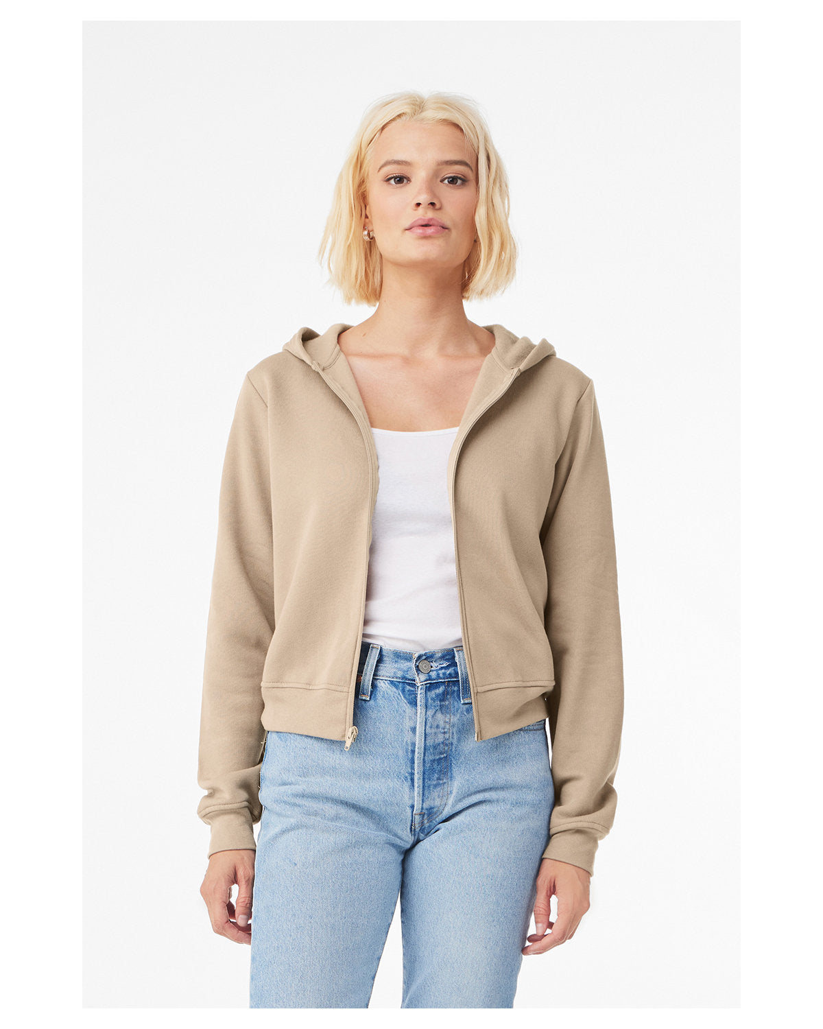 Ladies' Sponge Fleece Full-Zip Hooded Sweatshirt