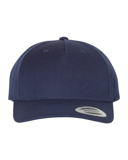 8160 Premium Five-Panel Curved Visor Snapback Cap