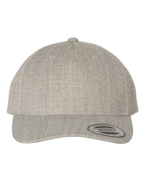 8160 Premium Five-Panel Curved Visor Snapback Cap