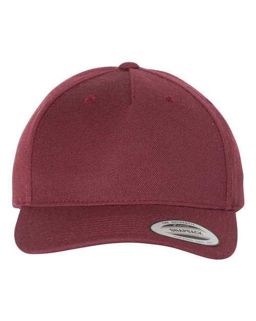 8160 Premium Five-Panel Curved Visor Snapback Cap