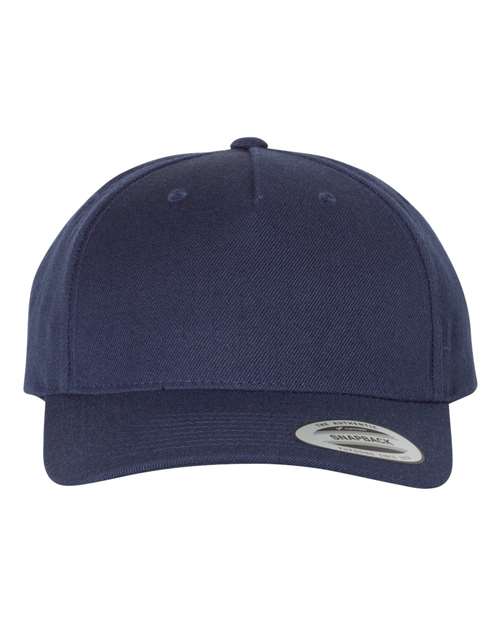 8160 Premium Five-Panel Curved Visor Snapback Cap