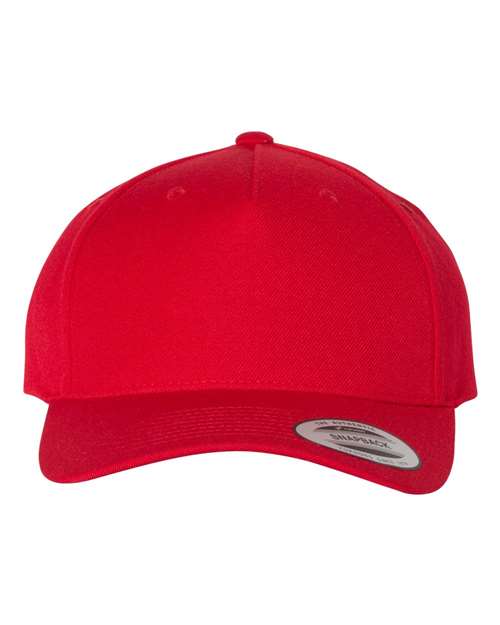 8160 Premium Five-Panel Curved Visor Snapback Cap