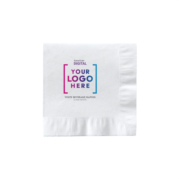 White Beverage Napkins (D-N10-WHITE)