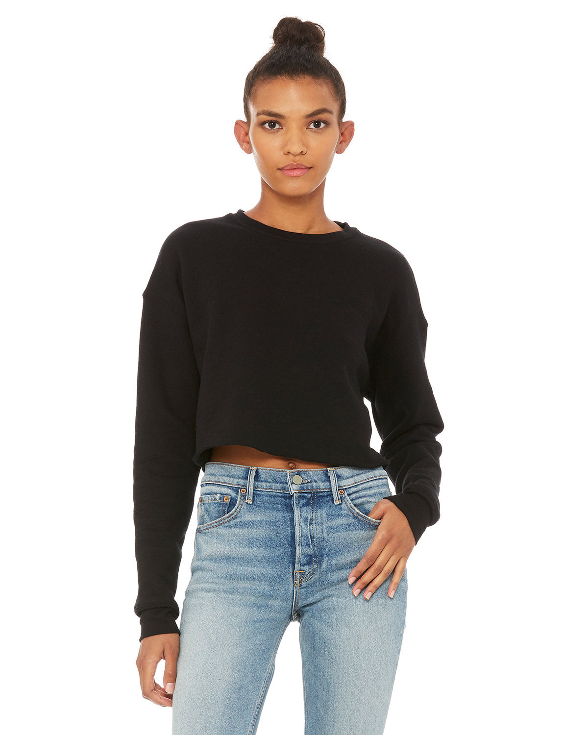 Ladies' Cropped Fleece Crew