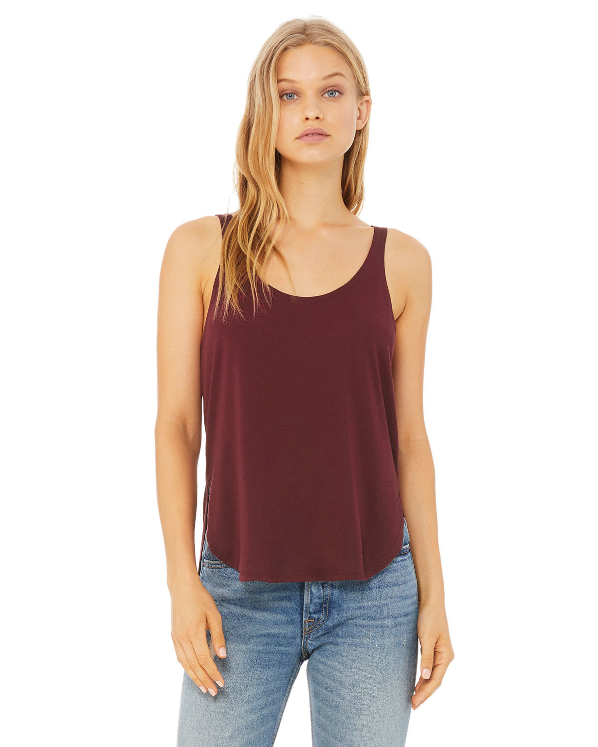 Ladies' Flowy Side Slit Tank