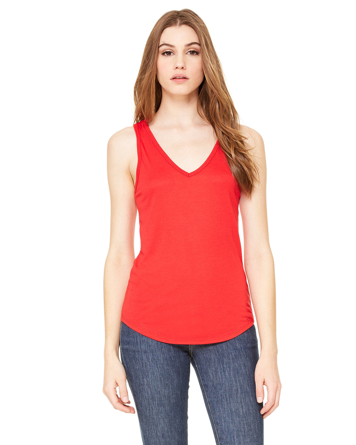 Ladies' Flowy V-Neck Tank