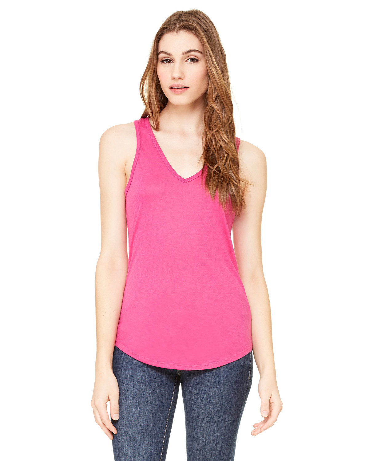 Ladies' Flowy V-Neck Tank